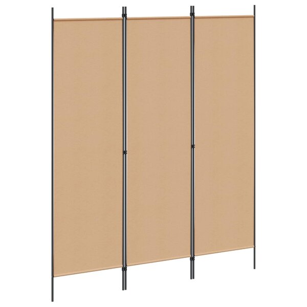 vidaXL Paravent Beige 150 x 180 cm Tissu