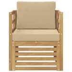 vidaXL Canapé d’extérieur Polyester Blanc