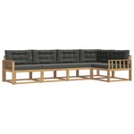 vidaXL Ensemble de canapés d'extérieur 4 pc Blanc et anthracite