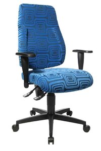 Siège de bureau tournant 'Lady Sitness', tissu, noir TOPSTAR