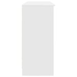 vidaXL Buffet avec tiroir blanc 101x35x76 cm bois d'ingénierie