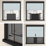 vidaXL Moustiquaire extensible pour fenêtres Marron (100-193)x75 cm