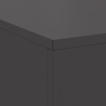 Brasero vidaXL avec rangement à bûches Noir 100x100x30 cm Acier