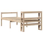 vidaXL Lit pour personne âgée et tête de lit 90x200cm bois pin massif