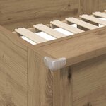 vidaXL Lit Superposé pour Enfants Chêne artisanal 100 x 200 cm