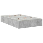 vidaXL Cadre de lit Gris béton 190 x 120 x 31 5 cm Bois d'ingénierie
