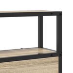 vidaXL Tête de lit de rangement Chêne sonoma 75 cm Bois d'ingénierie