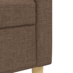vidaXL Ensemble de canapés 2 Pièces marron tissu