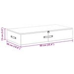 vidaXL Boîte de rangement 2 Pièces Anthracite 90 x 48 x 15 cm