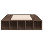 vidaXL Cadre de lit sans matelas chêne marron 90x200 cm