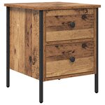 vidaXL Table de Chevet Bois Ancien 40x42x50 cm Bois Ingénierie