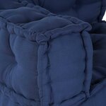 vidaXL Coussin 2 Pièces Bleu 70 x 70 x 54 cm Polyester