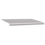 vidaXL Auvent Rétractable Gris clair 500 × 350 cm Tissu et acier