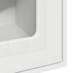 vidaXL Maison pour chat Blanc 53 x 52 x 62 cm Bois d'ingénierie