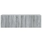vidaXL Meuble TV mural Sonoma gris 98 x 31 x 30 cm Bois d'ingénierie