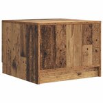 vidaXL Table basse Bois ancien 49 x 50 x 37 cm Bois d'ingénierie