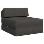 vidaXL Canapé-lit pliable Gris foncé 60 x 70 x 41 cm Tissu