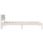 vidaXL Cadre de lit Blanc 100 x 200 cm Bois massif en pin