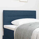 vidaXL Tête de lit avec tête de lit Bleu 80 cm tissu