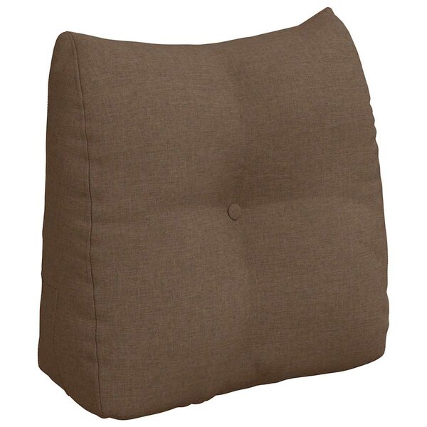 vidaXL Coussin de Dos Marron 45 x 24 x 50 cm tissu