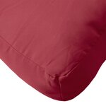 vidaXL Coussin de palette rouge bordeaux 80x40x12 cm tissu