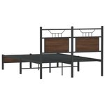vidaXL Cadre de lit sans matelas chêne marron 120x200 cm