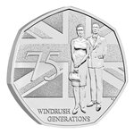 75 ans de la génération Windrush - 50 Pences 2023 BU