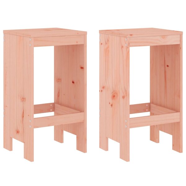 vidaXL Tabourets de bar lot de 2 40x36x75 cm bois massif Douglas