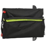 vidaXL Remorque de vélo noir et vert 45 kg fer
