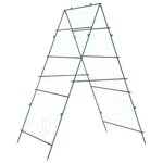 vidaXL Treillis de jardin pour plantes grimpantes 2 Pièces forme A acier