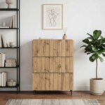 vidaXL Armoire à tiroirs 66 x 34 5 x 92 cm Bois d'ingénierie