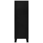 vidaXL Coffre de rangement industriel Noir 75x40x120 cm Acier