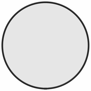 vidaXL Miroir mural Noir Ø 40 cm Rond