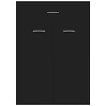 vidaXL Armoire à chaussures Noir 60x35x84 cm Bois d'ingénierie