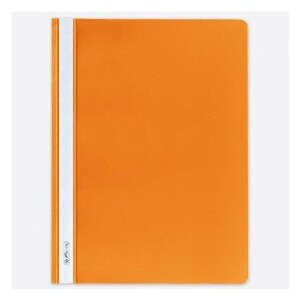 Lot de 10 chemise à lamelle format A4 Polypro Orange HERLITZ