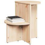 vidaXL Table basse Naturel 50 x 40 x 50 cm Bois massif en pin