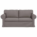 vidaXL Canapé Taupe 215 x 82 x 80 cm tissu
