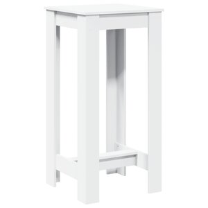 vidaXL Table de bar blanc 51x50x103 5 cm bois d'ingénierie