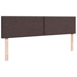 VidaXL Cadre de lit ottoman avec matelas marron foncé 200x200 cm tissu