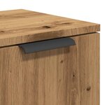 vidaXL Buffet chêne artisanal 90 5x30x70 cm bois d'ingénierie