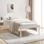 vidaXL Lit pour personne âgée sans matelas blanc 75x190 cm