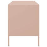 vidaXL Meubles TV 2 Pièces rose 68x39x50 5 cm acier
