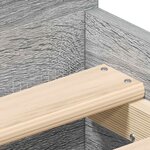 vidaXL Cadre de lit sans matelas sonoma gris 90x190 cm