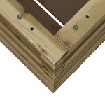 vidaXL Jardinière 60x60x72 5 cm bois de pin imprégné