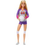 Mattel HKT72 - Barbie métiers - Poupée articulée joueuse de Volleyball
