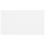 vidaXL Armoire d'évier avec lavabo intégré blanc bois d'ingénierie