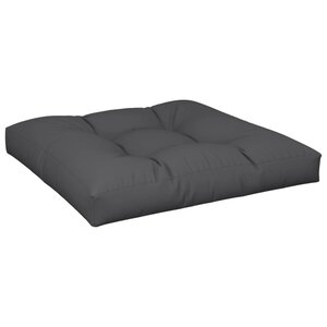vidaXL Coussin de palette noir 70x70x12 cm tissu
