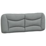 vidaXL Cadre de lit avec LED sans matelas gris clair 180x200 cm tissu