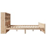 vidaXL Lit bibliothèque sans matelas 140x200 cm bois massif de pin
