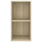 vidaXL Meuble TV mural Chêne sonoma 37x37x72 cm Bois d’ingénierie